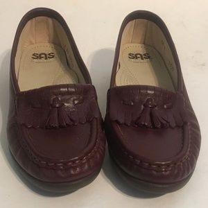 Sas Womens Leather Slip On Loafer Kiltie Tassel